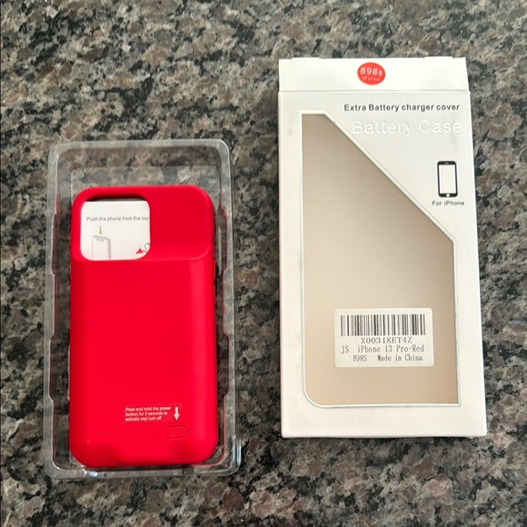Red Battery Case for iPhone - Picture 3 of 4